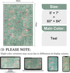 DUKINO 5x7 Area Rugs, Washable Animal Rug - Image 2