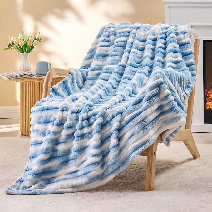 BEDELITE Ribbed Twin Blanket for Couch & Bed, Warm Yet Lightweight, Ribbed - Image 6