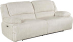 Lexicon Power Double Reclining Sofa, Textured Microfiber Wall Hugger Recliner - Image 8