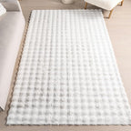 nuLOOM Jeni Off White Checkered Washable Area Rug, Off White by nuLOOM