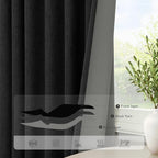 72 Inch Blackout Curtains for Living Room 2 Panel Burg Complete Black Out - Image 7