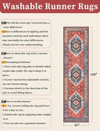 SERISSA 2'6"x10' Washable Non Slip Boho Runner Rug - Image 6