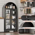 78.74'' H Tall Metal Arched Cabinet - Image 4
