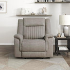 Lexicon Manual Recliner Chair, Polished Microfiber Reclining Sofa Chair - Image 7