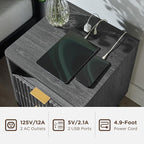 T4TREAM Fluted Nightstand Set of 2 - Image 4