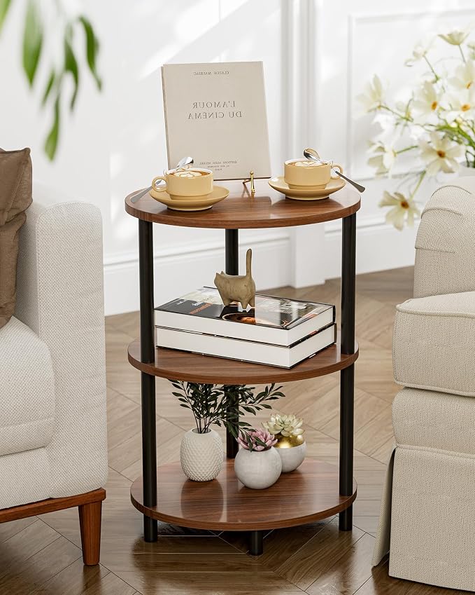 Round Pedestal End Table - Image 7