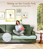 Kidirect 87in L Shaped Couch, Modular Sofa No Tool Assembly, Comfy Sectional - Image 7
