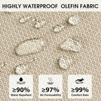 Rocking Chair Cushions with Pillow, Waterproof and Fade-Resistant Thicken - Image 3