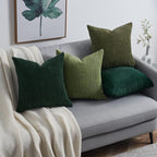 Topfinel Corduroy Throw Pillow Covers Pack of 2 Gray 16"x16" No Insert - Image 5