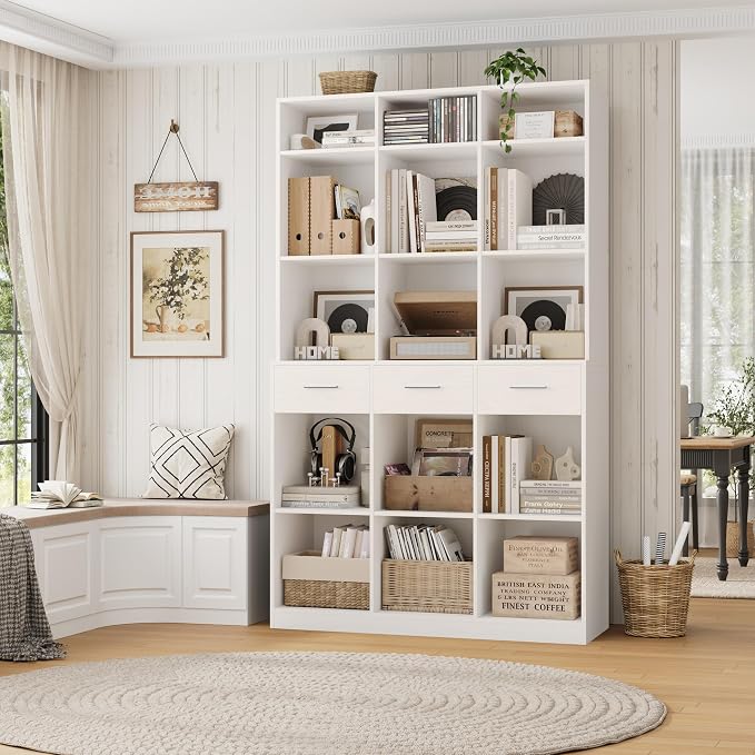 HOSTACK 75" Tall Book Shelf and Bookcase, Modern 9 Tier Bookcase - Image 9