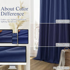 100% Blackout Curtains 102 Inch Length 2 Panels Set - Image 7