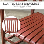 Outsunny Outdoor Rocking Chair Set of 2, Patio Rocking Chair - Image 6