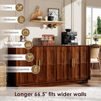 67'' Modern TV Stand for TVs up to 75'', Modern Long Media Console - Image 6