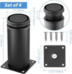 5 Inch Metal Furniture Legs Stainless Steel Adjustable Legs Black Metal Legs - Image 4