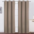 Cappuccino Thermal Blackout Curtains/38 x 84 Inch/Set of 2 Panels Room by Lemomo