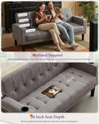 TYBOATLE Sofa Couch, Living Room Furniture Sectional Sofa Sets 2 Pic, Tufted - Image 7