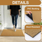 OLANLY Front Door Mat, Low Profile Doormat, Stain and Fade Resistant, - Image 4