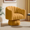 Dewhut Swivel Accent Chair, 360° Swivel Barrel Chair by FocusOnQualityFurniture