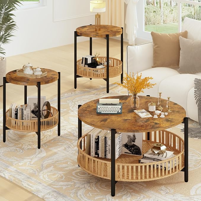 Lamerge 3 Pieces Coffee Table Set by LAMERGE-GROWWITHLOVE