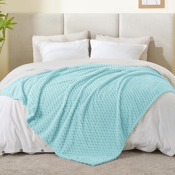 BEDELITE Cloud Blue Throw Blanket - Image 5