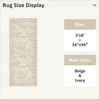 Soalmost Washable Kitchen Runner Rug 3x8 Hallway Entry Rugs Non-Slip, Foldable - Image 5