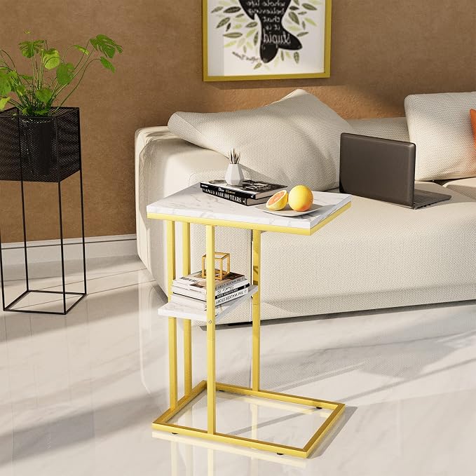 Easy Paws C Shaped End Table, Small Side Table - Image 7