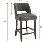 VKNOW Bar Stools Set of 6, Modern Counter Stools - Image 2