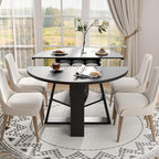 43.3in-59in Extendable Round Dining Table - Image 8