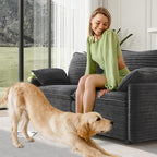 Vesgantti 74" Cloud Couch for Living Room, 2 Seaters Deep Seat Sectional - Image 6