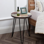 Greenage Reclaimed Wood End Table Bedroom - Image 5