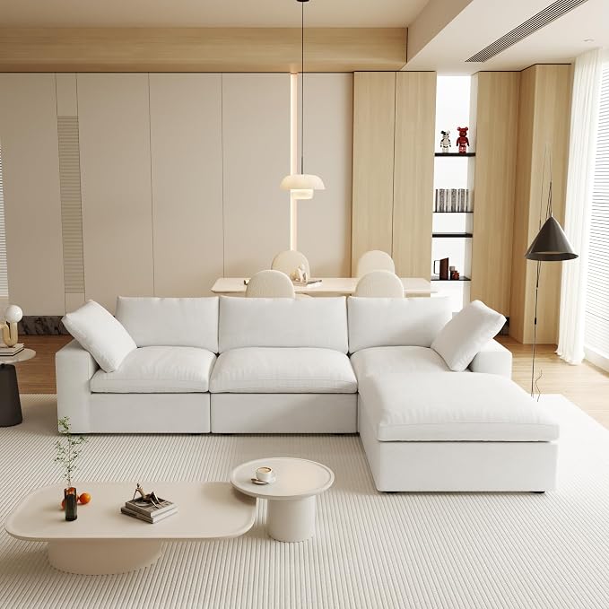 JACH 120" L Shape Cloud Modular Couches by JACH