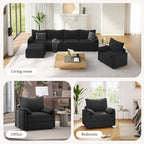 Vesgantti 40" Single Seat Sofa, Comfy Cloud Couch Deep Seat Upholstered Couch - Image 7