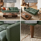 mopio 76.4" Futon Sofa Bed, Sleeper Sofa, Mid Century Modern Futon Couch - Image 5
