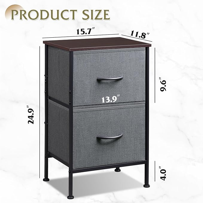 WLIVE Night Stand, Small Dresser - Image 3