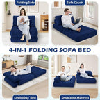Folding Sofa Bed, Convertible Sleeper Chair - Image 7