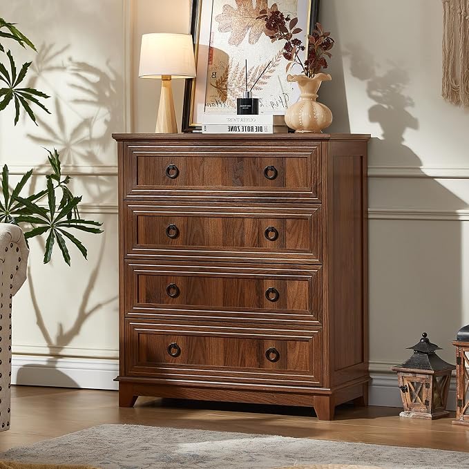 Joaxswe Farmhouse 4 Drawer Dresser - Image 6