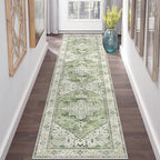Yamaziot Washable Runner Rug, 2x8 Non-Slip Boho Vintage Hallway Kitchen Rug | - Image 7