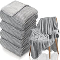 4 Pack Fleece Throw Blankets 50x60 Inches by Tewloss