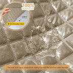 HDCAXKJ 100% Waterproof Reclining Sectional Couch Covers L Shape Recliner Sofa - Image 3