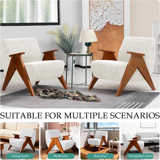 Home Accent Chair Mid Century Modern Accent Chair - Image 6