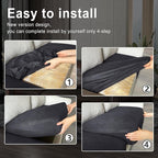 ANARACHON Leather Look Couch Cushion Covers Sofa Seat Slipcovers Sets Couches - Image 6