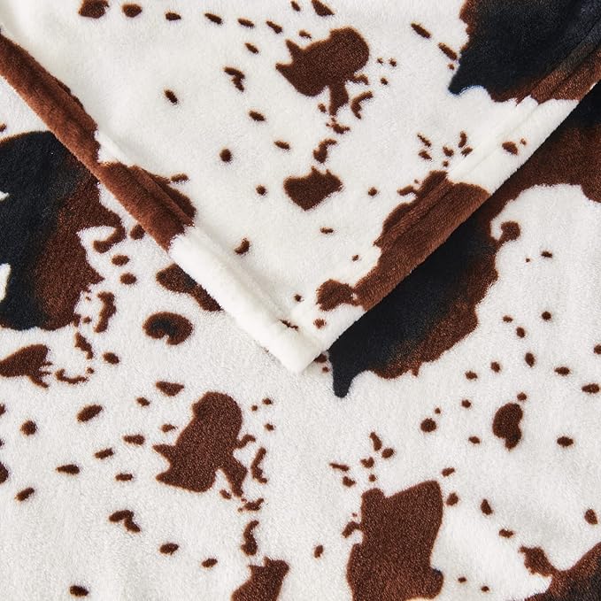 Soft Cow Print Blanket, Ultra Cozy Cow Throw Blanket - Image 7