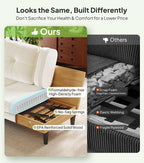 Welzona Sofas for Living Room, Midcentury Modern Small Sectional Couch - Image 3