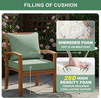 Summsun Outdoor Cushions for Patio Furniture, Faux Linen Water Resistant - Image 6