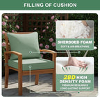 Summsun Outdoor Cushions for Patio Furniture, Faux Linen Water Resistant - Image 6