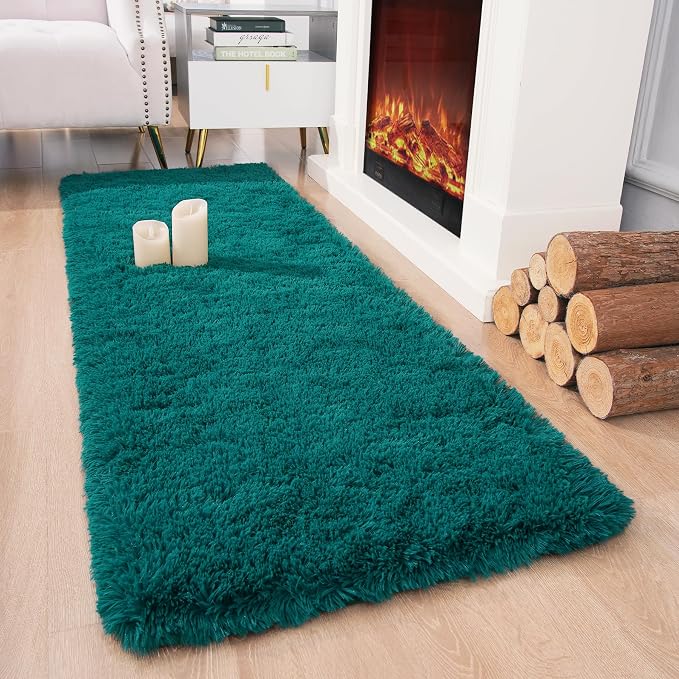 Chicrug Soft Runner Rug for Bedroom Living Room Plush Fluffy Rug 2x6 | Shag - Image 2