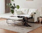 Full Size Pull Out Sleeper Sofa Bed, 2-in-1 Convertible Chenille Pull Out Couch - Image 2