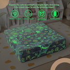 MeMoreCool Mermaid Glow-in-the-Dark Kids Play Couch, Denim Mermaid Modular - Image 5