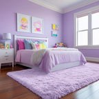 Fluffy Soft Purple Rug 5x7 Ft, Shaggy Rugs - Image 4
