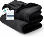 Bedsure GentleSoft Fleece Blanket Twin Size Black by Unknown